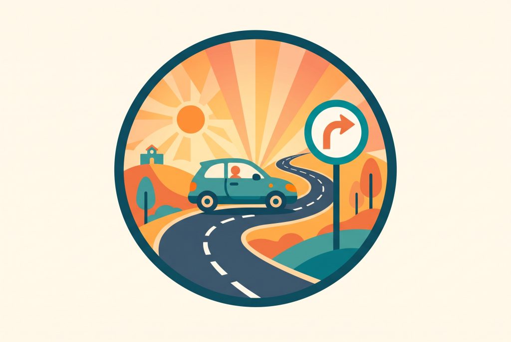 Autoescuela – ilustracion categoria