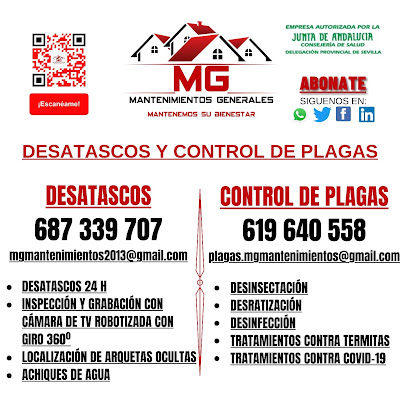 MG Mantenimientos Desatascos y Control de Plagas, S.L.